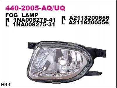 Противотуманная фара передняя DEPO 4402005RUQ Купить в Украине