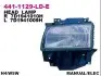 Фара Лів (H4, електричн, без мотора) VW TRANSPORTER T4 09.95-04.03 DEPO (441-1129L-LD-E) зображення 1