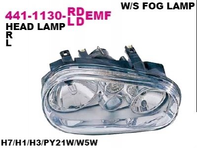 Фара передня DEPO 441-1130R-LDEMF