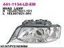 Фара Прав (H1/H7, електричн, без мотора, колір відбивача: хром) AUDI A6 C5 01.97-01.05 DEPO (441-1134R-LD-EM) зображення 1