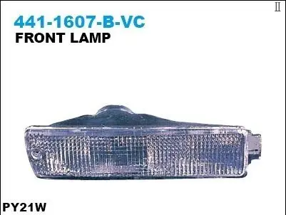 Лампа сигналу повороту переднього Лів (прозорий) VW GOLF II, JETTA II 08.83-12.92 DEPO 4411607LBVC Купити в Україні