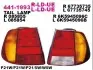 Ліхтар задній Лів (P21/5W/P21W/W5W, колір повороту жовтий, колір скла червон) VW POLO CLASSIC Седан 11.95-09.01 DEPO (4411993LLDUE) зображення 1