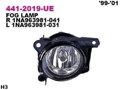 Противотуманная фара передняя DEPO 4412019LUE