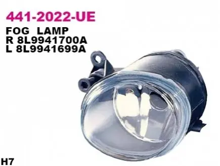 Протитуманна фара DEPO 4412022LUE