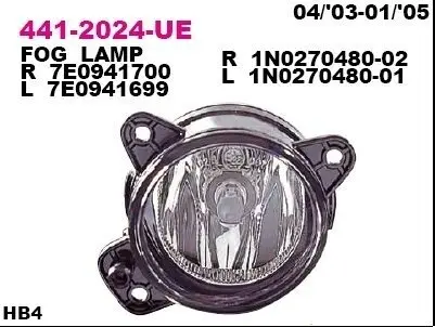 Противотуманная фара передняя DEPO 4412024RUE