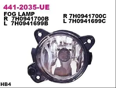 Фара противотуманная передняя/элементы DEPO 4412035RUE