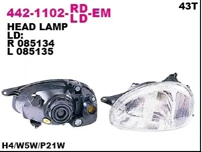Фара автомобильная DEPO 4421102LLDEM