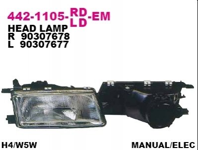 Фара передня DEPO 442-1105L-LD-EM