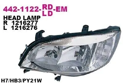 Фара передняя DEPO 442-1122R-LD-EM