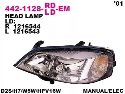 Фара головна, правая DEPO 4421128LLDEM