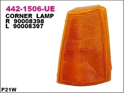 Лампа сигналу повороту переднього Прав (помаранч) OPEL KADETT E 08.84-07.94 DEPO 4421506RUE