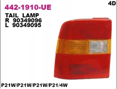 Фонарь задний DEPO 442-1910L-UE