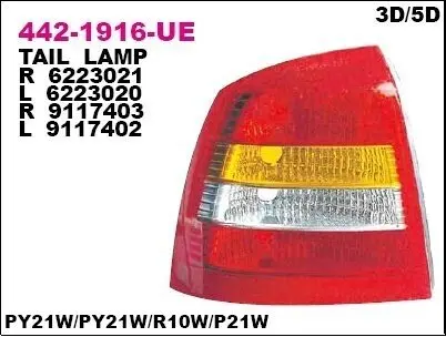 Задний фонарь DEPO 4421916RUE