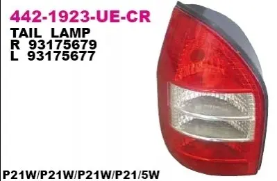 Фонарь задний DEPO 442-1923L-UE-CR