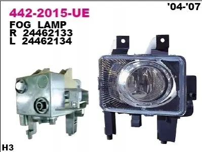 Протитуманна фара передн Лів (H3) OPEL ASTRA H, ZAFIRA B 03.04-04.15 DEPO 442-2015L-UE