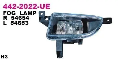 Протитуманна фара передн Прав (H3) OPEL ZAFIRA A 04.99-06.05 DEPO 442-2022R-UE