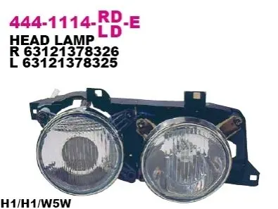Фара передняя DEPO 444-1114L-LD-E