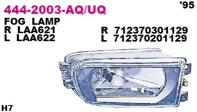 Фара противотуманна DEPO 444-2003L-UQ