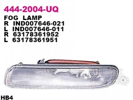 Фара протитуманна DEPO 444-2004R-UQ