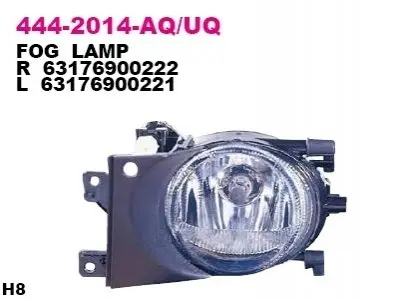 Протитуманна фара передн Лів (H8) BMW 5 E39 09.00-06.03 DEPO 4442014LUQ Купити в Україні