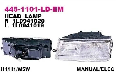 Фара передняя DEPO 445-1101R-LD-EM