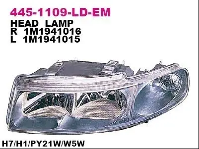 Основна фара DEPO 445-1109R-LD-EM Купити в Україні