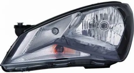 Фара Лів (H4/PY21W/W21, електричн, без мотора, колір відбивача: чорн) SEAT MII 10.11-07.16 DEPO 4451129LLDEM2