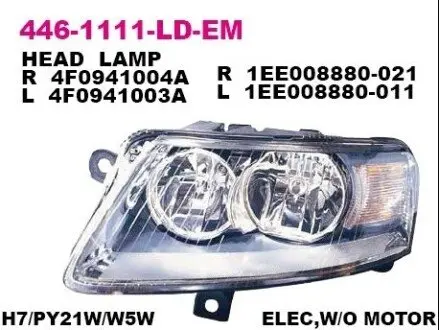 Фара передняя DEPO 446-1111R-LD-EM