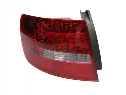 Ліхтар задній Лів (зовнішн, LED/P21W, колір повороту білий, колір скла червон) AUDI A6 C6 Універсал 5D 05.04-08.11 DEPO 4461905LUECR