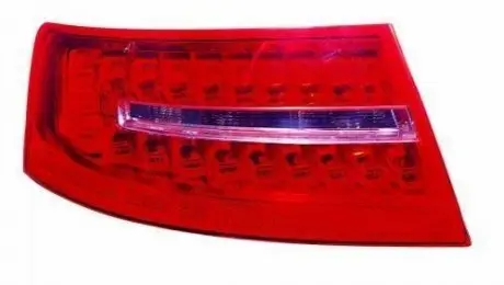 Ліхтар задній Прав (зовнішн, LED/P21W/W16W, колір повороту білий, колір скла червон) AUDI A6 C6 Седан 10.08-08.11 DEPO 4461915RUE