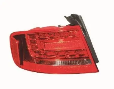 Ліхтар задній Лів (зовнішн, LED/P21W, колір повороту білий, колір скла червон) AUDI A4 B8 Седан 4D 11.07-05.16 DEPO 4461921LUE