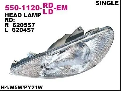 Фара передняя DEPO 5501120LLDEM