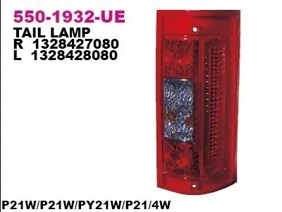 Фонарь задний DEPO 550-1932L-UE