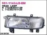 Фара Прав (H4/W5W, електричн, без мотора, колір відбивача: хром) NISSAN INTERSTAR X70 OPEL MOVANO A RENAULT MASTER II 07.98-12.03 DEPO (5511143RLDEM) зображення 1