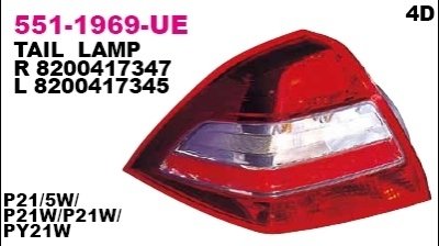 Ліхтар задній DEPO 551-1969L-UE