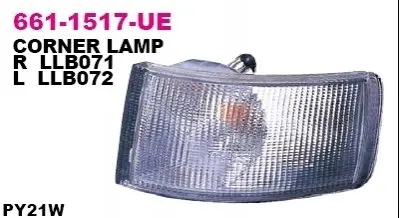 Лампа сигналу повороту переднього Прав (білий, PY21W) CITROEN JUMPER I FIAT DUCATO PEUGEOT BOXER 02.94-04.02 DEPO 661-1517R-UE