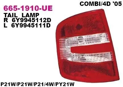 Фонарь задний DEPO 665-1910R-UE