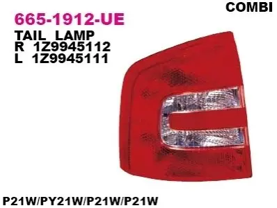 Фото Задній ліхтар DEPO (6651912RUE) зображення 1