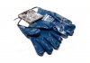 Перчатки трикотаж, хлопок/интерлок, манжет крага, нитрил, синий размер 10 (DOLONI) 851