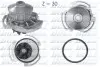 Фото Насос охолоджуючої рідини, з ущільненням SEAT CORDOBA, IBIZA II VW GOLF II, GOLF III, JETTA II, POLO, POLO CLASSIC, POLO II, VENTO 1.0-1.6 08.83-10.02 DOLZ (A164) зображення 1
