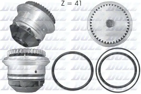 Насос охолоджуючої рідини, з ущільненням VW LT 28-35 II, LT 28-46 II 2.8D 07.97-07.06 DOLZ A199