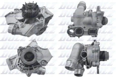 Насос охолоджуючої рідини, з ущільненням AUDI A3, A4 ALLROAD B8, A4 B8, A5, A6 C7, A8 D4, Q3, Q5, TT SEAT ALHAMBRA, ALTEA, ALTEA XL, EXEO, EXEO ST, LEON, TOLEDO III 1.8-2.0H 09.04-07.19 DOLZ A282TM
