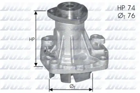 Насос охолоджуючої рідини, з ущільненням CHRYSLER VOYAGER II, VOYAGER III JEEP CHEROKEE, GRAND CHEROKEE I, GRAND CHEROKEE II OPEL FRONTERA A, FRONTERA A SPORT ROVER 800 2.5-3.1D 01.90-12.01 DOLZ A341ST Купити в Україні
