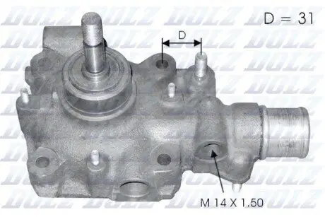 Насос охолоджувальної рідини, охолодження двигуна DOLZ B114