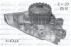 Насос охолоджуючої рідини, з ущільненням CITROEN C4, C4 GRAND PICASSO I, C4 I, C4 PICASSO I, C5 I, C5 II, C5 III, C8, EVASION, JUMPY I, JUMPY II, XSARA, XSARA PICASSO PEUGEOT 206 1.8-2.2 01.99 DOLZ (C124) зображення 1