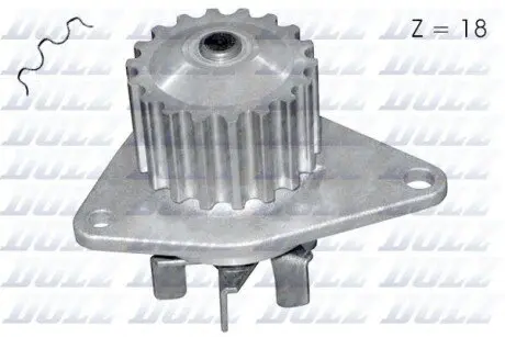 Насос охолоджуючої рідини, з ущільненням CITROEN C2, C3 I, C4, C4 I PEUGEOT 1007, 206, 207, 307 1.4 10.03 DOLZ C134 Купити в Україні