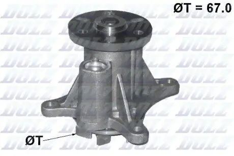 Насос охолоджуючої рідини, з ущільненням CITROEN C5 III, C6 PEUGEOT 407 3.0D 04.09 DOLZ C140