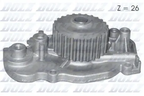 Насос охолоджуючої рідини, з ущільненням HONDA ACCORD VI, PRELUDE IV, PRELUDE V 2.2 02.93-12.02 DOLZ H127
