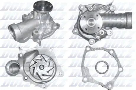 Насос охолоджуючої рідини, з ущільненням MITSUBISHI GALANT IX, GRANDIS, LANCER VII, OUTLANDER I 2.0/2.4 03.01 DOLZ H233 Купити в Україні