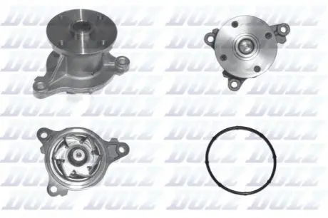 Насос охолоджуючої рідини, з ущільненням HYUNDAI ACCENT IV, ACCENT V, I20 ACTIVE, I20 I, I20 II, I20 III, I30, SOLARIS KIA CEE'D, CEED, PRO CEE'D, RIO IV, STONIC 1.2/1.4/1.4LPG 08.08 DOLZ H242